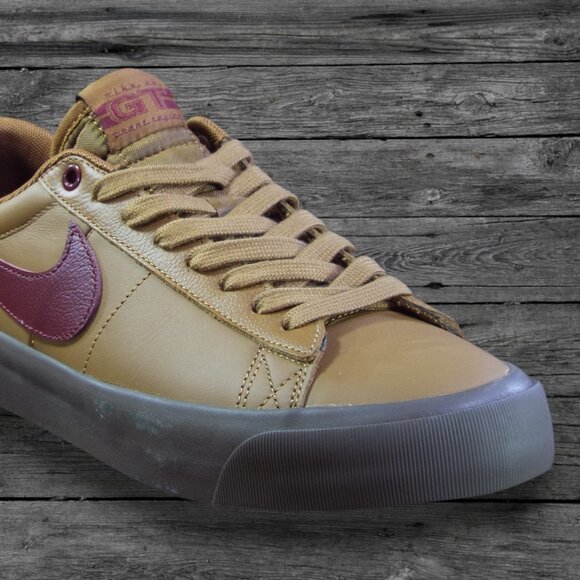 Nike SB Zoom Blazer Low GT Shoes / Light British Tan (BRAND NEW) - Picture 3 of 4